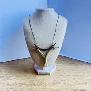 Chan Luu Sterling Silver Triple Horn Necklace